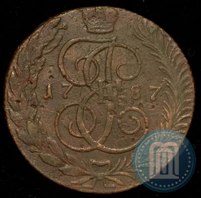Picture 5 kopecks 1787 year ТМ 