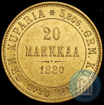 Picture 20 markkaa 1880 year S 
