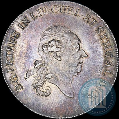 Picture Thaler 1780 year  "Peter von Biron. Courland"