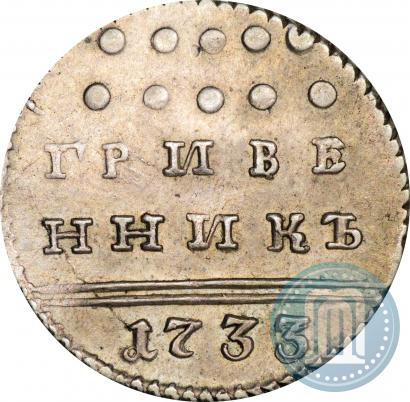 Фото Гривенник 1733 года  