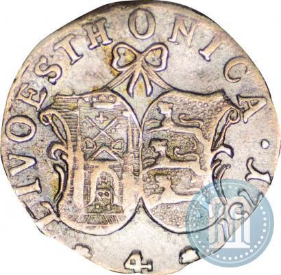 Фото 4 копейки 1757 года  "Ливонез"