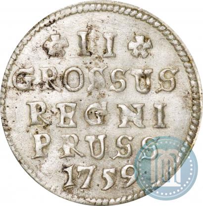 Фото 2 гроша 1759 года  
