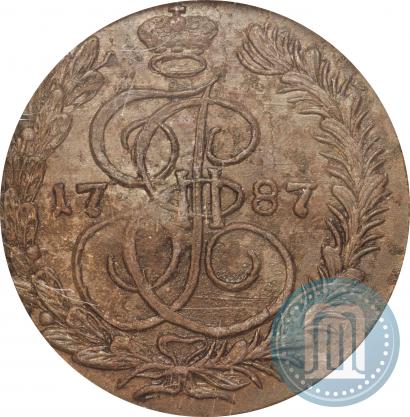 Фото 5 копеек 1787 года КМ 