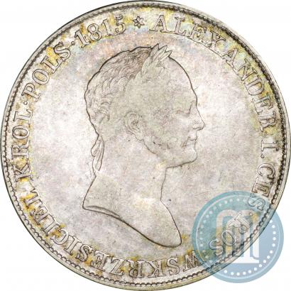 Фото 5 злотых 1833 года KG 
