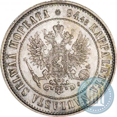 Picture 1 markka 1874 year S 