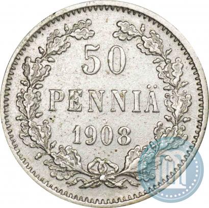 Picture 50 pennia 1908 year L 