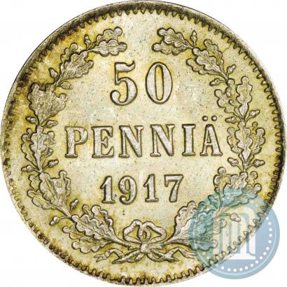 Фото 50 пенни 1917 года S 