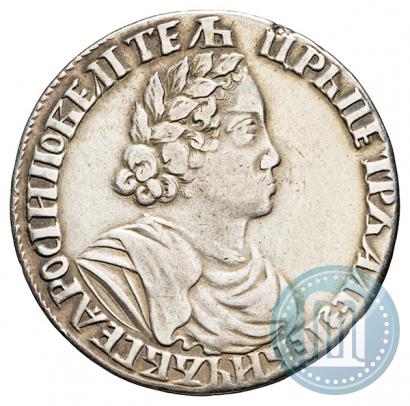 Picture Poltina 1702 year  "Without ribbons near the wreath"