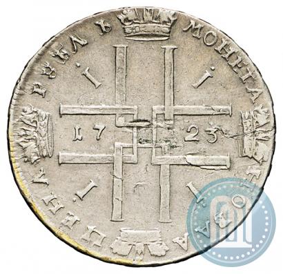 Фото 1 рубль 1723 года  "Портрет в античных доспехах"