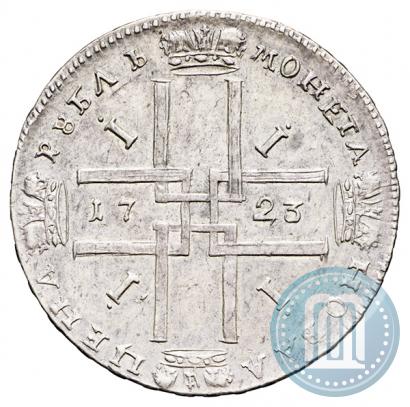Picture 1 rouble 1723 year  "Portrait in ancient armour"