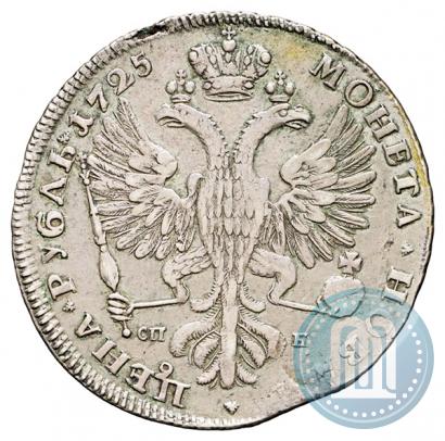 Picture 1 rouble 1725 year СПБ "Petersburg type, portrait turned to the left"
