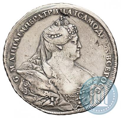 Picture 1 rouble 1737 year  "Portrait by Gedlinger"
