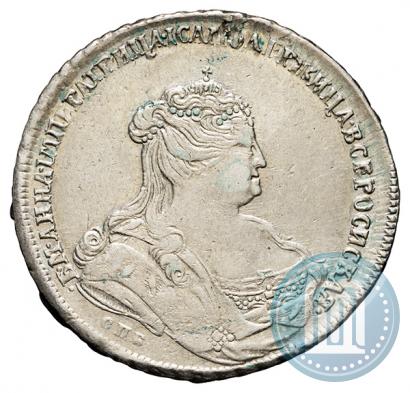Фото 1 рубль 1738 года СПБ "Петербургский тип"