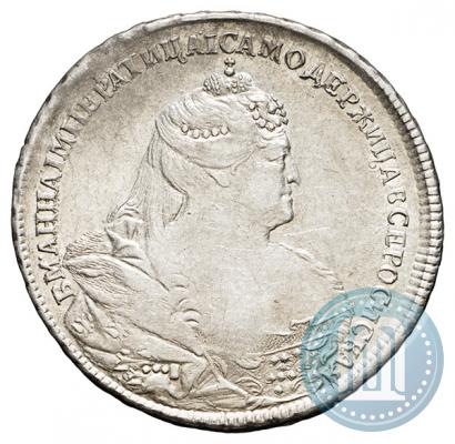Фото 1 рубль 1740 года  "Московский тип"