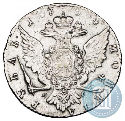 Picture 1 rouble 1764 year СПБ-ЯI 