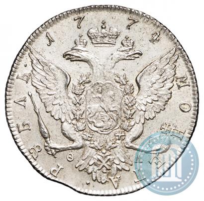 Picture 1 rouble 1774 year СПБ-ФЛ 