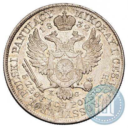 Picture 5 złotych 1832 year KG 