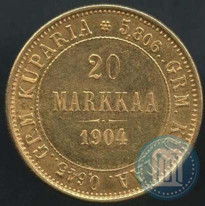 Picture 20 markkaa 1904 year L 
