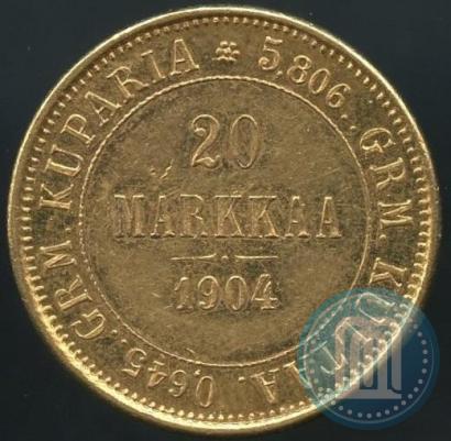 Picture 20 markkaa 1904 year L 