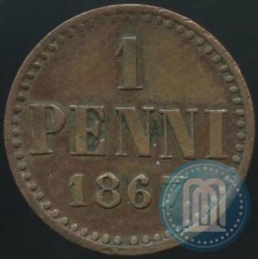 Picture 1 penni 1867 year  