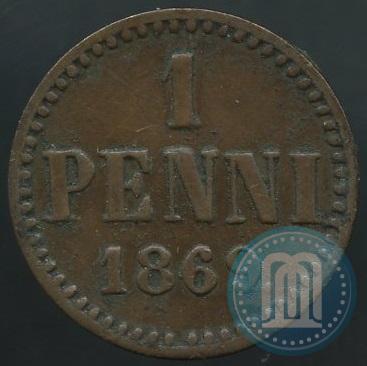 Picture 1 penni 1869 year  
