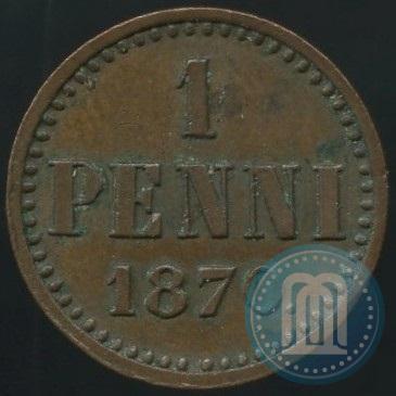 Фото 1 пенни 1870 года  