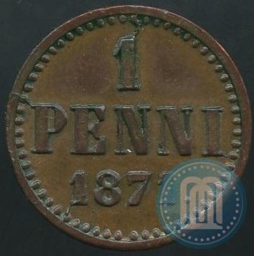 Фото 1 пенни 1871 года  