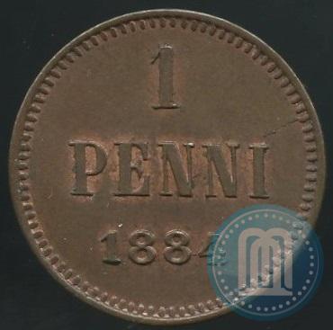 Фото 1 пенни 1884 года  