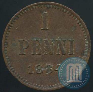 Фото 1 пенни 1884 года  