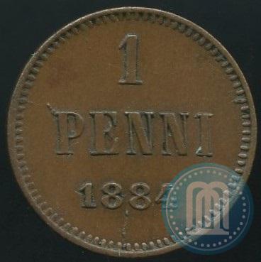 Фото 1 пенни 1884 года  
