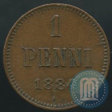 Фото 1 пенни 1884 года  