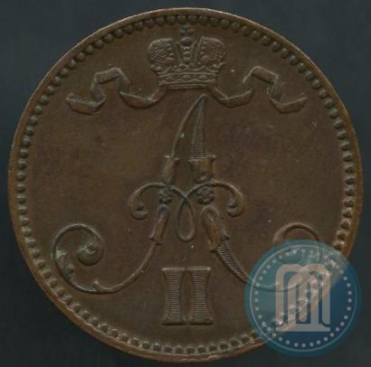 Picture 5 pennia 1867 year  