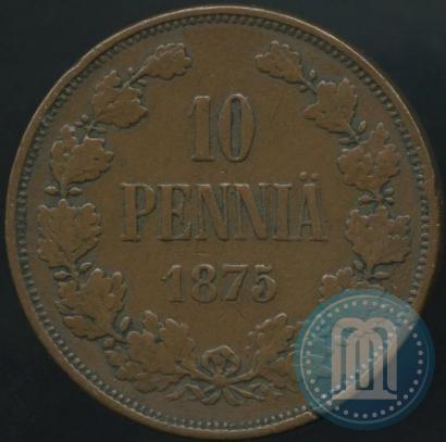 Picture 10 pennia 1875 year  