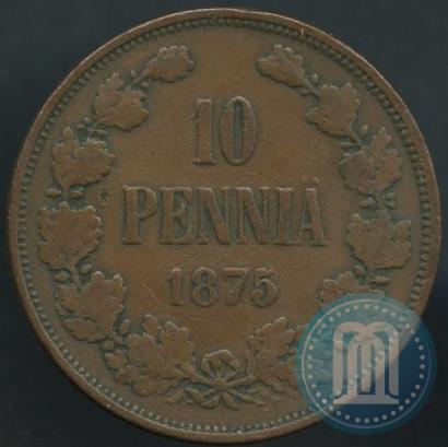 Picture 10 pennia 1875 year  