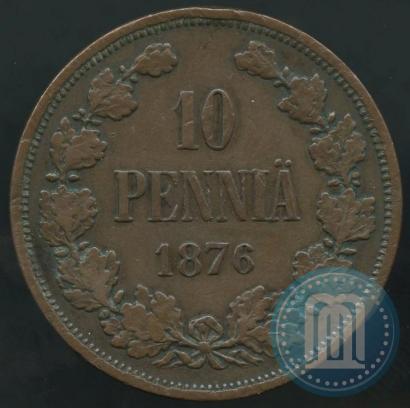 Picture 10 pennia 1876 year  