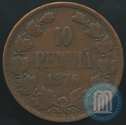 Picture 10 pennia 1876 year  