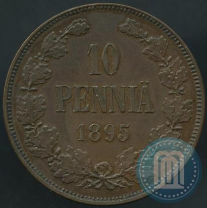 Picture 10 pennia 1895 year  