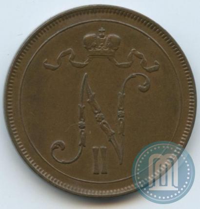 Picture 10 pennia 1898 year  