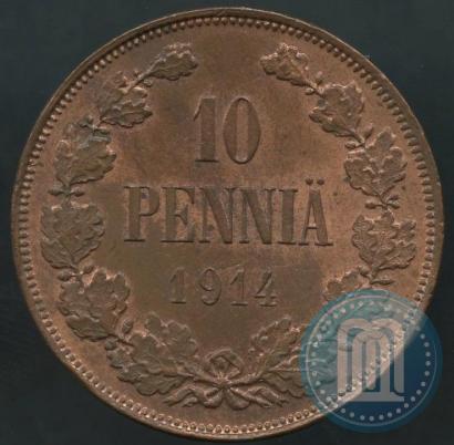 Picture 10 pennia 1914 year  