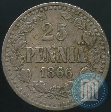 Picture 25 pennia 1866 year S 