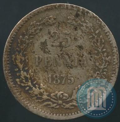 Picture 25 pennia 1875 year S 