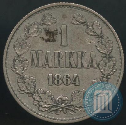 Picture 1 markka 1864 year S 