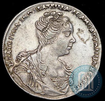 Picture 1 rouble 1727 year  "Moscow type, portrait turned to the right"