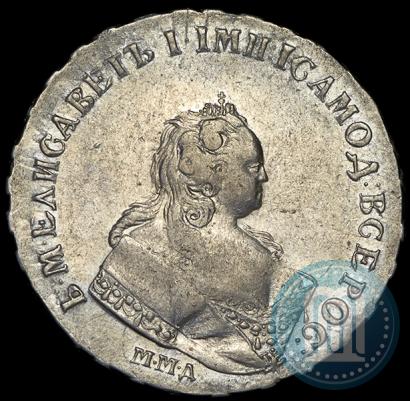 Picture 1 rouble 1743 year ММД 