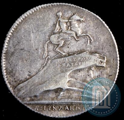 Picture Token Coin 1782 year  "Monument to Peter the Great in Saint-Petersburg"