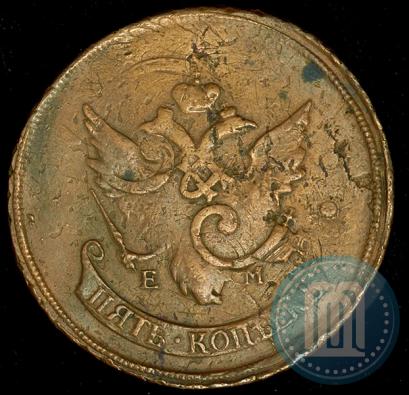 Фото 5 копеек 1796 года ЕМ "Павловский перечекан"