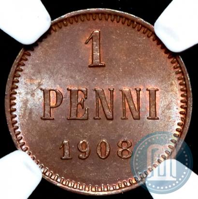 Picture 1 penni 1908 year  
