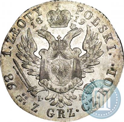 Picture 1 złoty 1819 year IB 