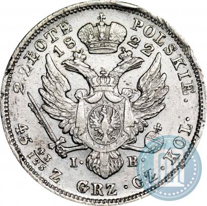 Picture 2 złote 1822 year IB 