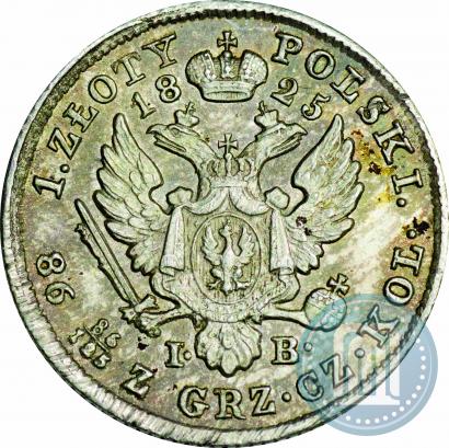 Фото 1 злотый 1825 года IB 